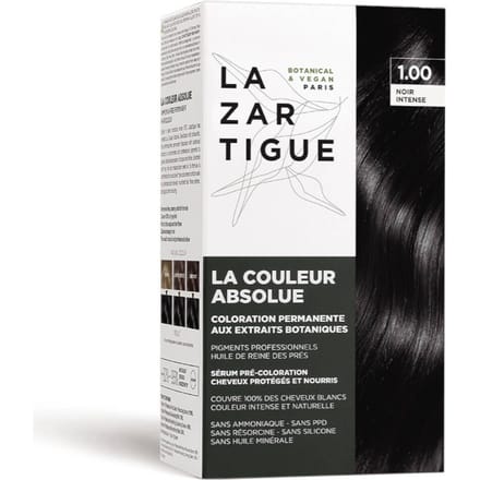 Lazartigue La Couleur Absolue Permanent Haircolour Pakket Noir Intense Set