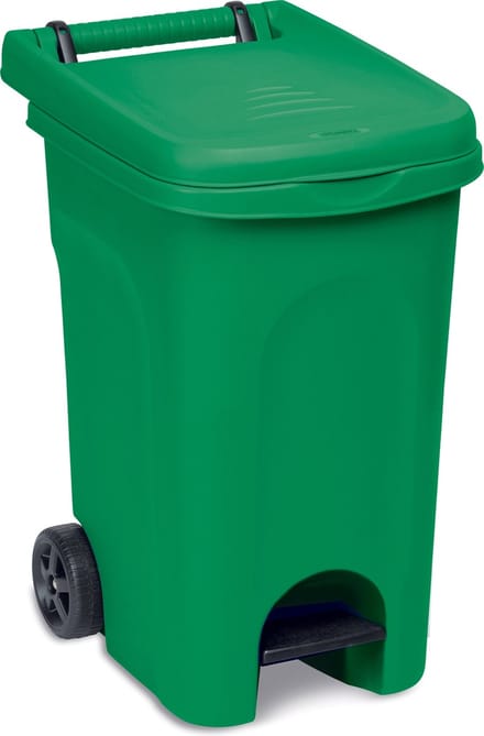 Container 'Urban' - 60 liter - Kliko - Pedaalemmer - Rolcontainer - Met wielen - Groen
