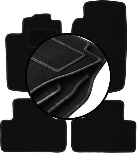 Complete set veloursmatten voor: Opel Vectra B hatchback, sedan, stationwagen, liftback (1996-2001)