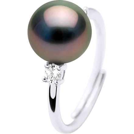 Ring Sieraden - Echte Gecultiveerde Tahiti Parels Rond 8-9 mm