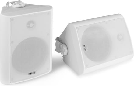 Speakerset, geschikt voor buiten - Power Dynamics BC65V witte speakerset voor 100V systemen en 8 Ohm - 150W