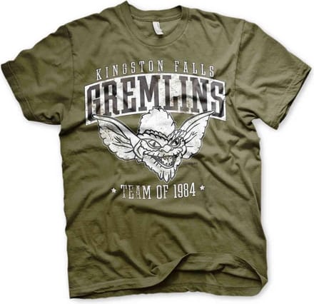 Gremlins Heren Tshirt -M- Team Kingston Falls Gremlins Of 1984 Groen