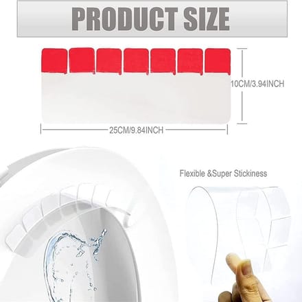 Toilet Spatscherm - Plasbeschermer - Zindelijkheidstraining - Spatwaterdicht Ontwerp - 4 Sets - Transparant
