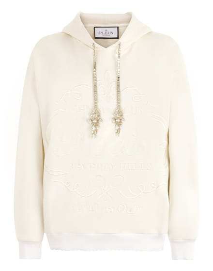 Washed Hoodie Tennis Club Crystals