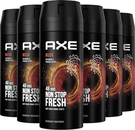 6x Axe Deospray - Musk 150 ml