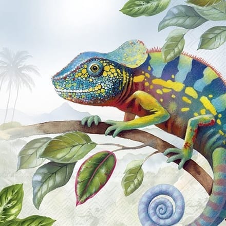 IHR - Lunch servetten - Exotic Chameleon