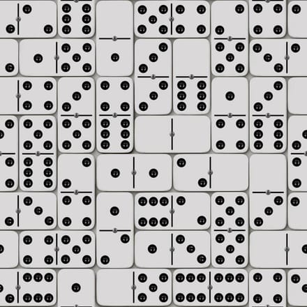 Horizons domino wit/zwart (modern vliesbehang, zwart-wit)