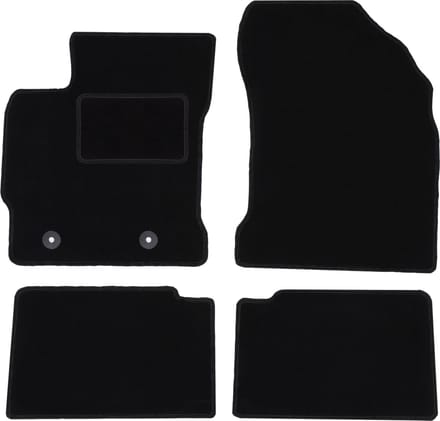 Zwarte veloursmatten voor: Toyota Auris II hatchback, stationwagen (2012-2018)