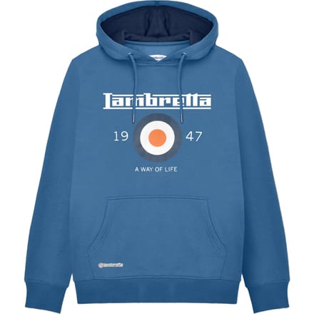 Lambretta Heren AW24 Target Hoodie (Donkerblauw)