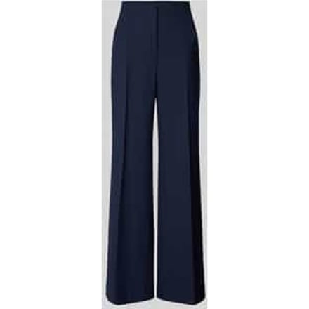 Wide leg stoffen broek met structuurmotief, model 'AGATHA'