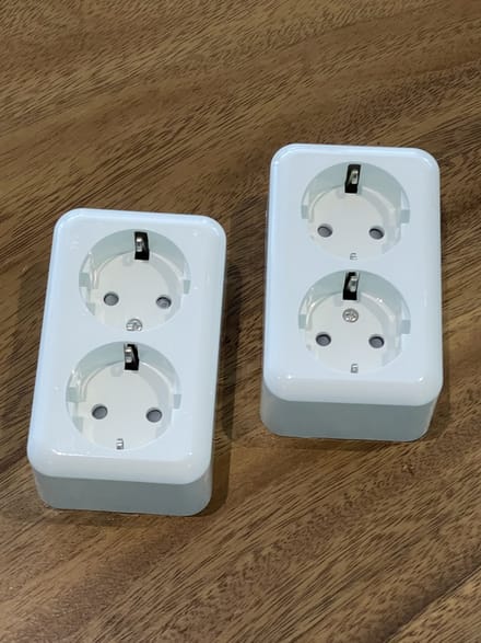 TQ4U wandcontactdoos - 2 voudig - Randaarde - Opbouw - Kinderbeveiliging - Wit - 2 STUKS