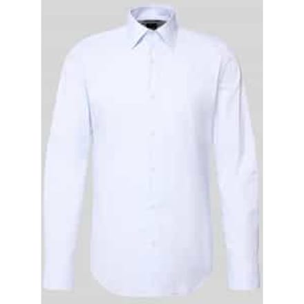 slim fit zakelijk overhemd met kentkraag model 'P-HANK-K'