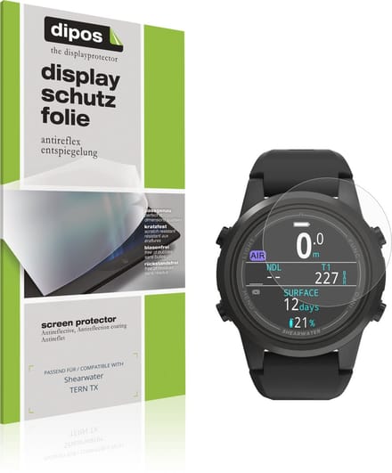 dipos – 6x Matte Beschermfolie geschikt voor Shearwater TERN TX | Krasbestendige & antireflecterende Screenprotector Ultra-Thin