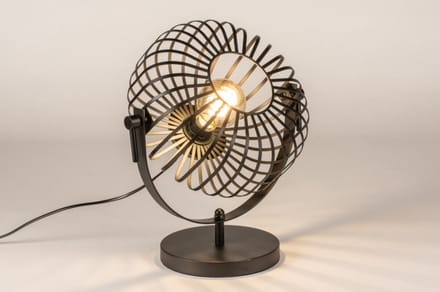 Lumidora Tafellamp 74490 - FELIX - E27 - Zwart - Metaal - ⌀ 30 cm