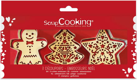 ScrapCooking Uitstekers en Reliëfstempels Kerst set/2