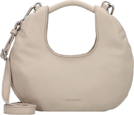 FREDsBRUDER Leren Handtas Schoudertas Hibicy Medium Hobo Marble Beige