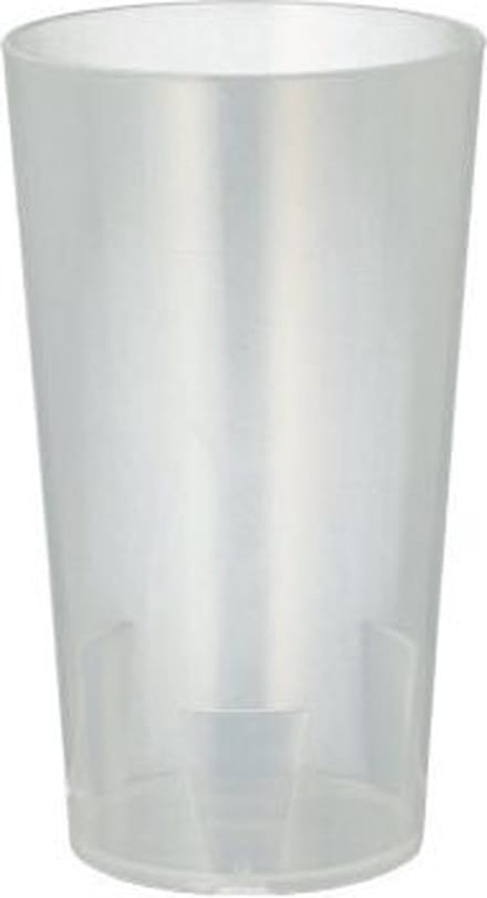 Hardcups bierbeker herbruikbaar PP 0,3 l Ø 7,8 cm · 11,8 cm onbreekbaar (40 stuks) extra stevig.