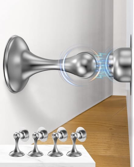 Magnetische deurstoppers RVS - Sterke Houder voor Vloer- en Wandmontage