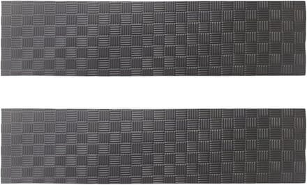 Fietsmat - Hometrainer mat - Thuis sporten - Schokabsorberend - 2 stuks - Zwart grijs
