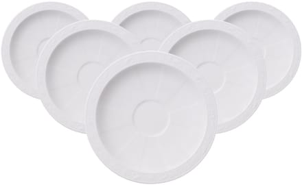 Espresssountertassen White Pearl ø 13 cm Set van 6