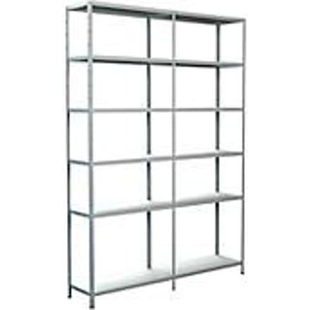 Legborden zonder grendels, H 2300 x B 1600 x D 350 mm, wit