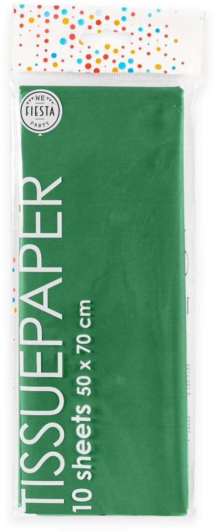 Globos - Tissue Paper 10 Sheets Xmas Green 50x70cm
