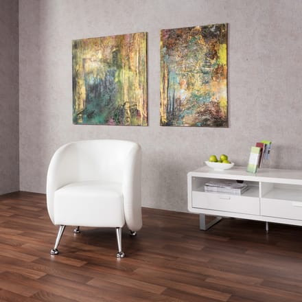 ST. LUCIA | 1-Zits - Gestoffeerde fauteuil Wit