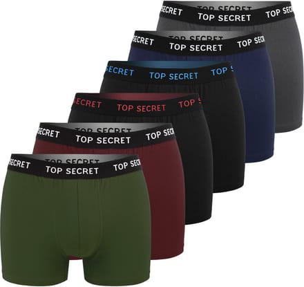Top Secret Bokserki - Maat M - Katoen - 6 stuks