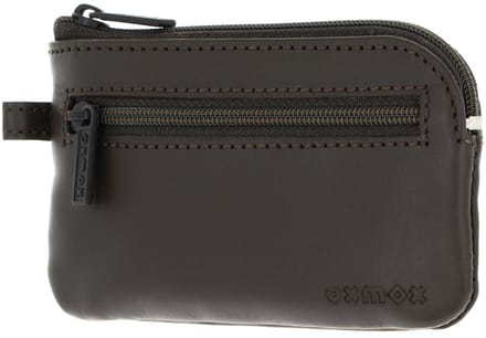 oxmox Leren sleutelgeval Leather Keyholder Pure 2.0 Embossed Brown donkerbruin