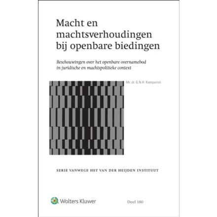 Macht En Machtsverhoudingen Bij Openbare Biedingen - G.N.H. Kemperink