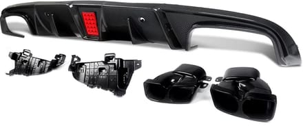 Achterbumper - Voor Mercedes C-Klasse C205 C43/C63 AMG 2015-2018 - Auto accessoires - Diffusorset - Achterlip
