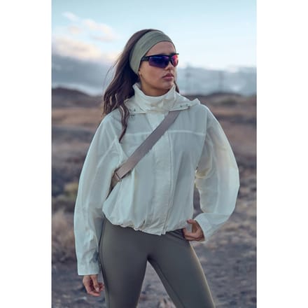 Dames Dsgn Studio Windjack Met Trechterhalskraag En Capuchon, Waterdicht | Creme | Maat: 2XL