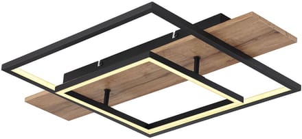 Globo - plafonniere - Vanni - zwart - metaal - LED - 67289D