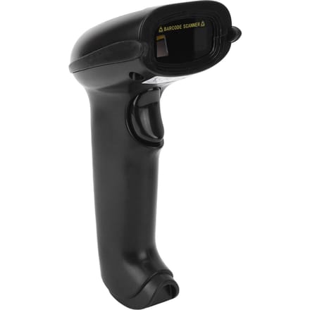 2.4G Handheld Barcodescanner Snelle Nauwkeurige Herkenning USB Schokbestendig 1D Barcodelezer voor Winkel black