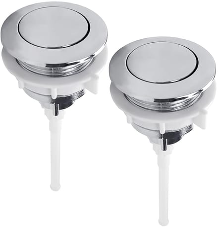 Dailygoods - Set van 2 Toiletspoelknoppen voor Eenvoudige Montage
