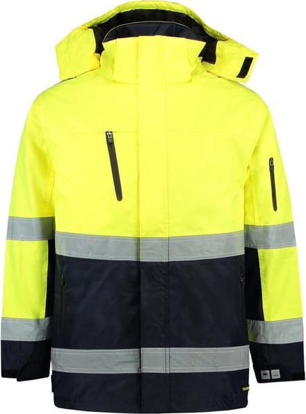 Tricorp Parka Werkjas - 403004 - Fluor Geel / Navy - 7XL