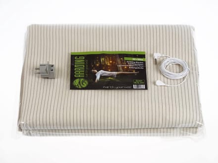 Aardingsdeken - fleece - 160 x 210 cm - wit