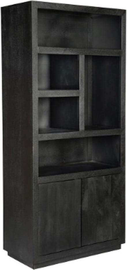 Vakkenkast Brussel 90 cm - zwart