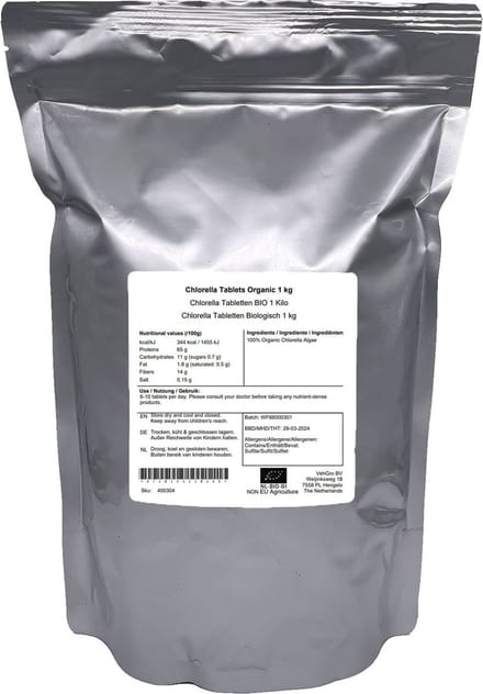 Chlorella Tabletten 500mg - 1 Kg - Holyflavours - Natuurlijk Superfood