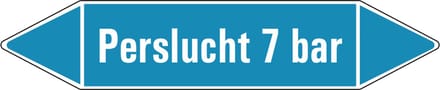 Perslucht 7 bar leidingmarkering op vel 126 x 26 mm - 5 per vel
