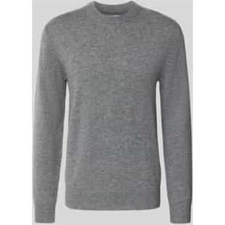 Gebreide pullover van lamswol met ronde hals