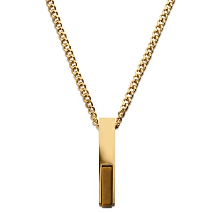 Cruz | Goudkleurige Ketting met Tijgeroog