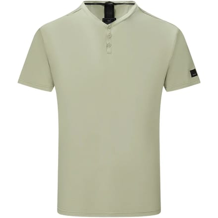 Heren Dewi T-shirt met korte mouwen en knoopsluiting
