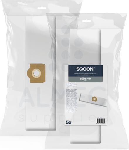SQOON® - Stofzakken geschikt voor Karcher WD3 / WV3 Series - 5 stuks