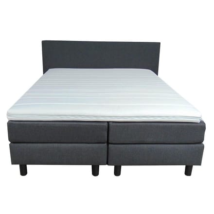 Slaaploods.nl Praag - Boxspring inclusief matras - 160x200 cm - Antraciet grijs