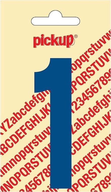 Pickup plakcijfer Nobel 90 mm blauw 1 - 310520901