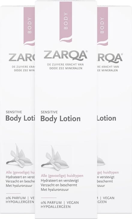Zarqa Body Lotion Sensitive - 3 x 200 ml - Voordeelverpakking