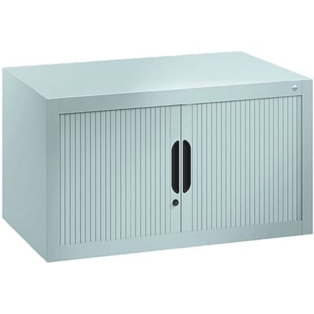 C + P Omnispace rolluikkast, afsluitbaar, B 800 x D 420 x H 450 mm, staal/kunststof, lichtgrijs