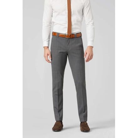 Meyer Broek Roma Fine Tropical Wool 4-Way-Stretch Midden Grijs / male