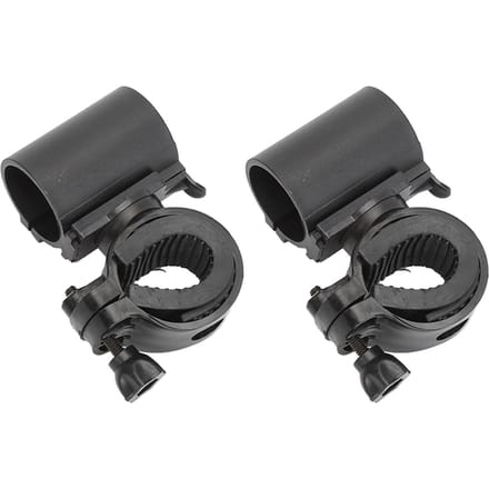 2 stuks Stokhouder voor Rolstoel Aandrijving Rollator Looprek 360 Graden Rotatie Universele Krukken Stok black